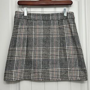 Plaid mini skirt